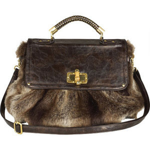 River Island Faux Fur Handbag